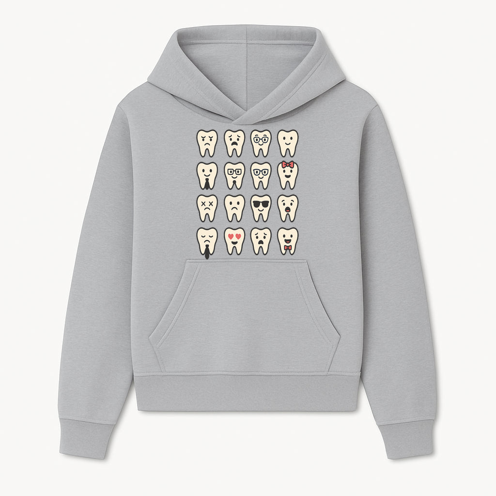 Cute Tooth Emoji Set - 16 Unique Tooth Faces for Dental Decor, Stickers, or Gifts - Happy, Sad, Cool, Funny Expressions - Hoodie 1758250138427.jpg