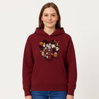 Halloween Skeleton and Ghosts Graphic Print, Spooky Potion Bottle Art, Cute Halloween Decor, Trick or Treat Illustration - Hoodie 1758250138474.jpg