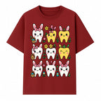Cute Bunny Teeth Stickers | Easter Tooth Decor | Kawaii Dental Art for Kids | Fun Spring Decorations | Whimsical Tooth and Flower Designs - T-shirt 1758250138676.jpg