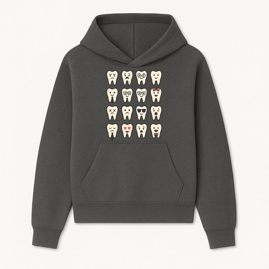 Cute Tooth Emoji Set - 16 Unique Tooth Faces for Dental Decor, Stickers, or Gifts - Happy, Sad, Cool, Funny Expressions - Hoodie 1758250138706.jpg