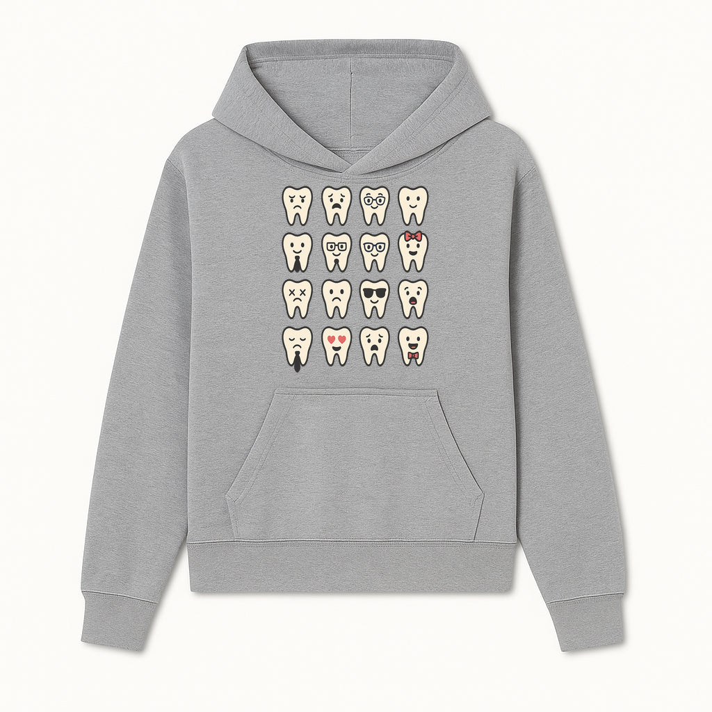Cute Tooth Emoji Set - 16 Unique Tooth Faces for Dental Decor, Stickers, or Gifts - Happy, Sad, Cool, Funny Expressions - Hoodie 1758250139038.jpg
