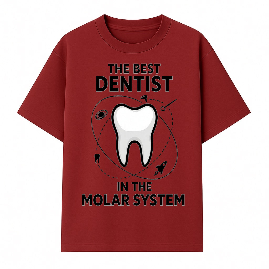 Best Dentist in the Molar System Dental Humor T-Shirt - Space-Themed Tooth Graphic Apparel for Dentists and Dental Lovers - T-shirt 1758250139076.jpg