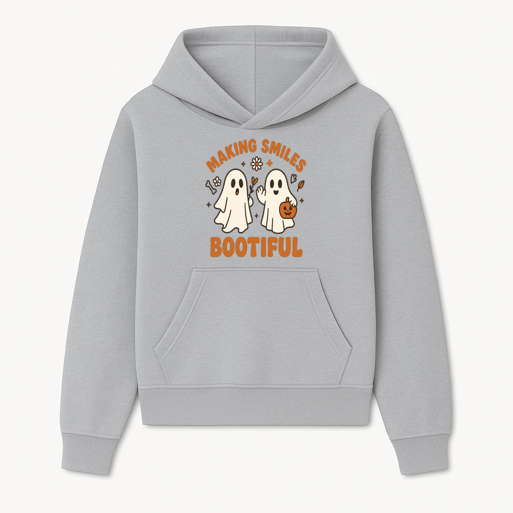 Cute Ghosts Halloween T-Shirt - Making Smiles Bootiful with Pumpkin & Flowers, Fun Fall Apparel for Kids & Adults - Hoodie 1758250139078.jpg