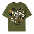 Halloween Skeleton and Ghosts Graphic Print, Spooky Potion Bottle Art, Cute Halloween Decor, Trick or Treat Illustration - T-shirt 1758250139148.jpg