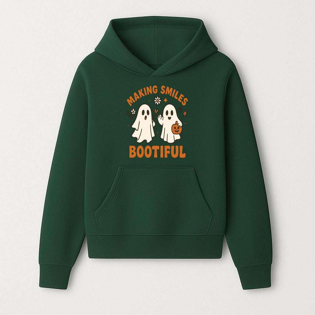Cute Ghosts Halloween T-Shirt - Making Smiles Bootiful with Pumpkin & Flowers, Fun Fall Apparel for Kids & Adults - Hoodie 1758250139480.jpg
