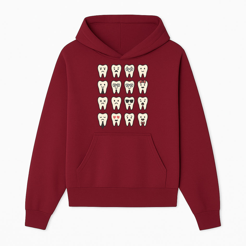Cute Tooth Emoji Set - 16 Unique Tooth Faces for Dental Decor, Stickers, or Gifts - Happy, Sad, Cool, Funny Expressions - Hoodie 1758250139515.jpg