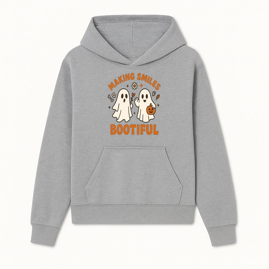 Cute Ghosts Halloween T-Shirt - Making Smiles Bootiful with Pumpkin & Flowers, Fun Fall Apparel for Kids & Adults - Hoodie 1758250139636.jpg