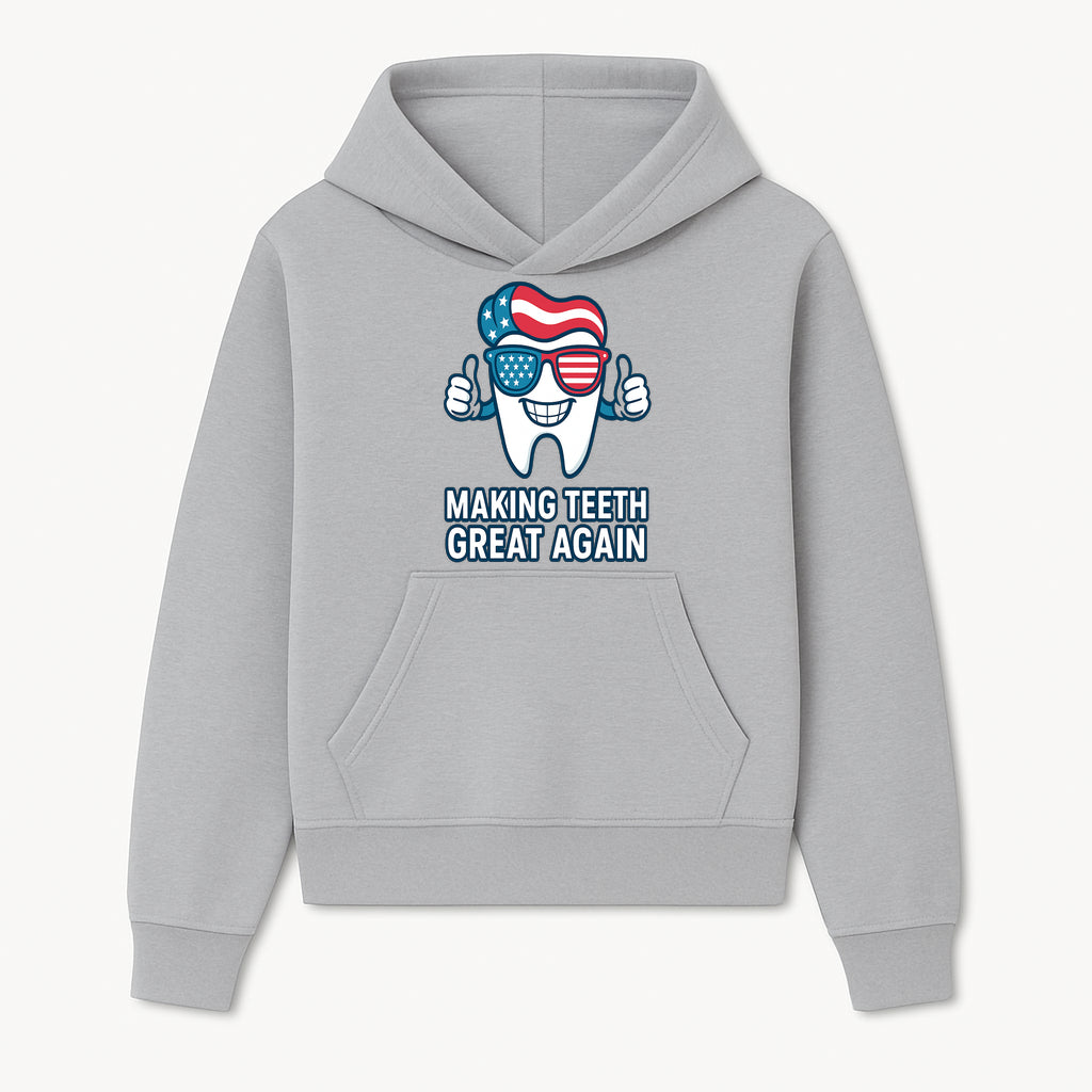 Making Teeth Great Again Funny Dental Tooth Graphic Tee for Dentists and Dental Humor Lovers - Hoodie 1758250139656.jpg