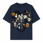 Halloween Skeleton and Ghosts Graphic Print, Spooky Potion Bottle Art, Cute Halloween Decor, Trick or Treat Illustration - T-shirt 1758250139901.jpg