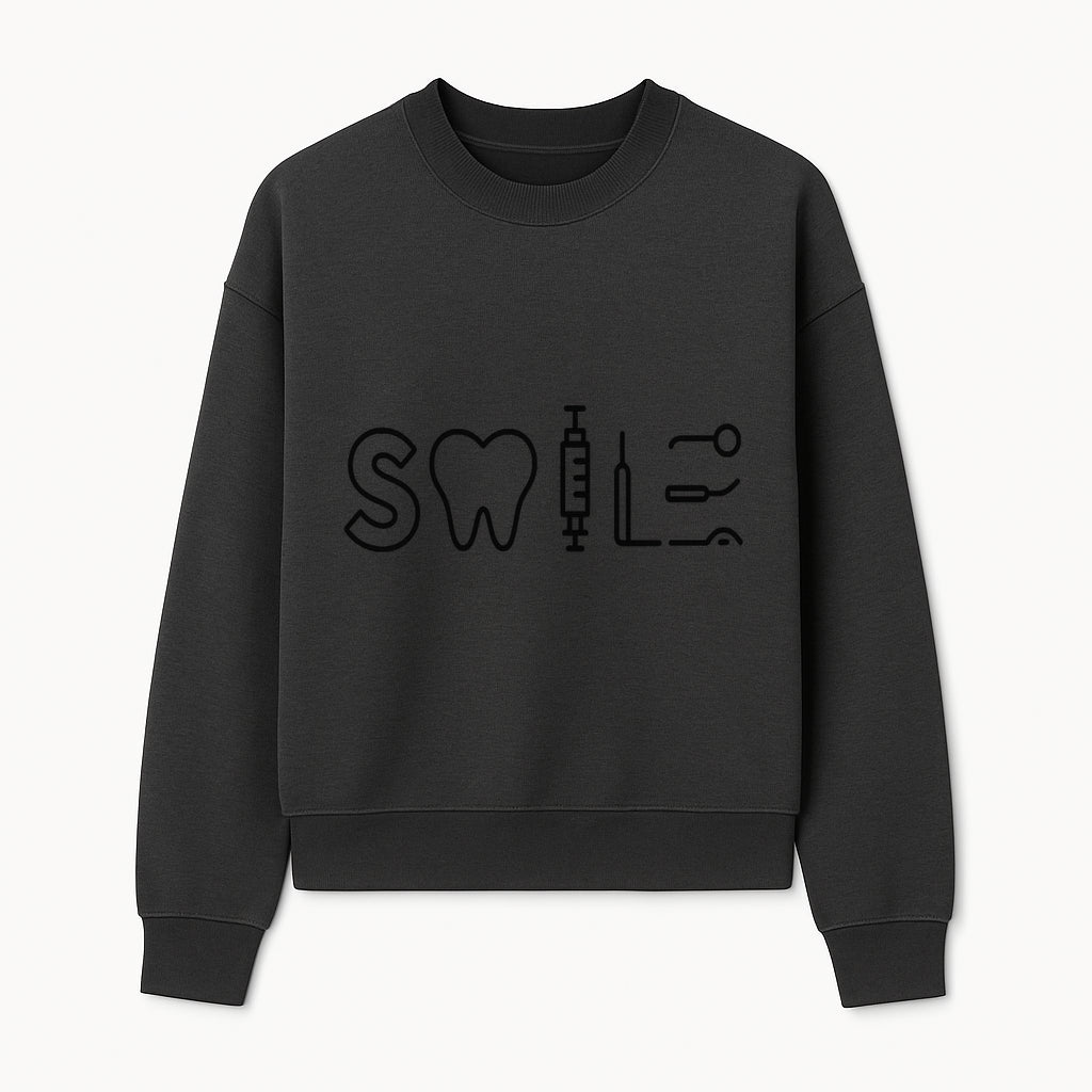 Dental Care Smile Wall Art Tooth, Syringe, and Tools Graphic Print for Dental Office or Home Decor - Sweatshirt 1758250139975.jpg