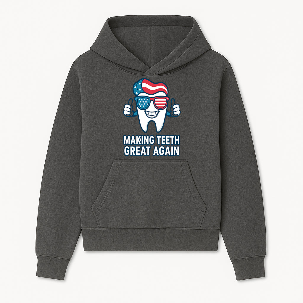 Making Teeth Great Again Funny Dental Tooth Graphic Tee for Dentists and Dental Humor Lovers - Hoodie 1758250139982.jpg