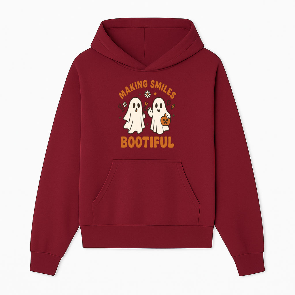 Cute Ghosts Halloween T-Shirt - Making Smiles Bootiful with Pumpkin & Flowers, Fun Fall Apparel for Kids & Adults - Hoodie 1758250140054.jpg