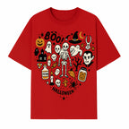 Halloween Skeleton and Ghosts Graphic Print, Spooky Potion Bottle Art, Cute Halloween Decor, Trick or Treat Illustration - T-shirt 1758250140102.jpg
