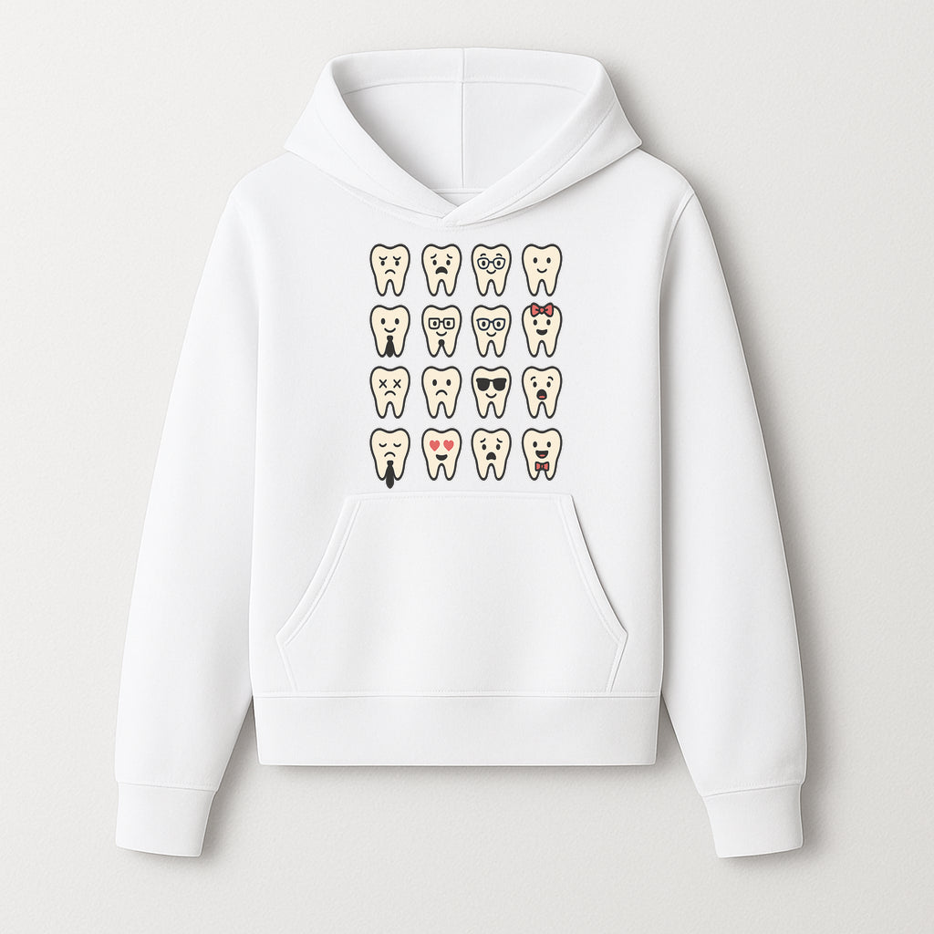 Cute Tooth Emoji Set - 16 Unique Tooth Faces for Dental Decor, Stickers, or Gifts - Happy, Sad, Cool, Funny Expressions - Hoodie 1758250140212.jpg