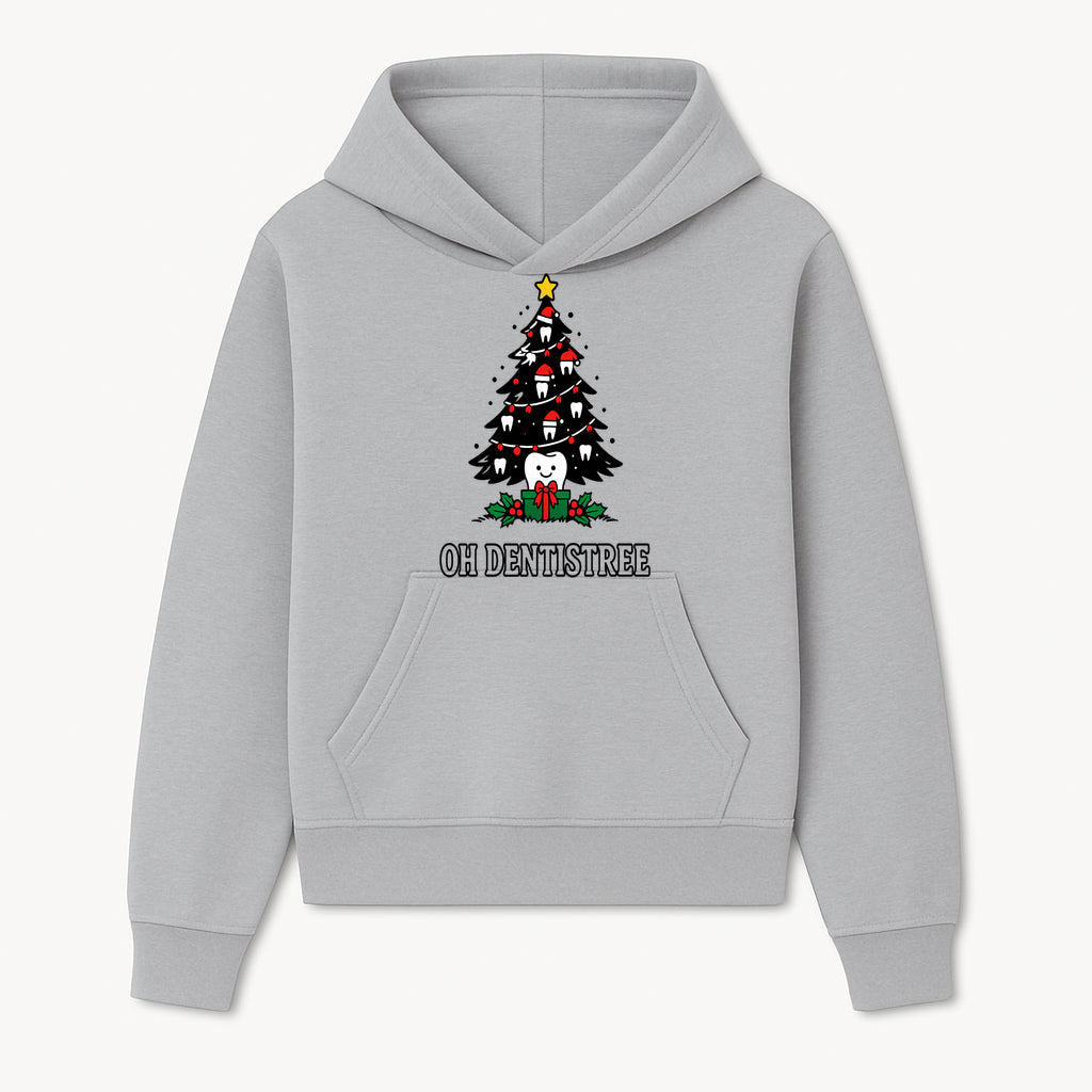 Funny Oh Dentistre Christmas Tree Teeth Graphic Tee - Cute Dental Holiday Shirt for Dentists, Hygienists, and Tooth Lovers - Hoodie 1758250140258.jpg