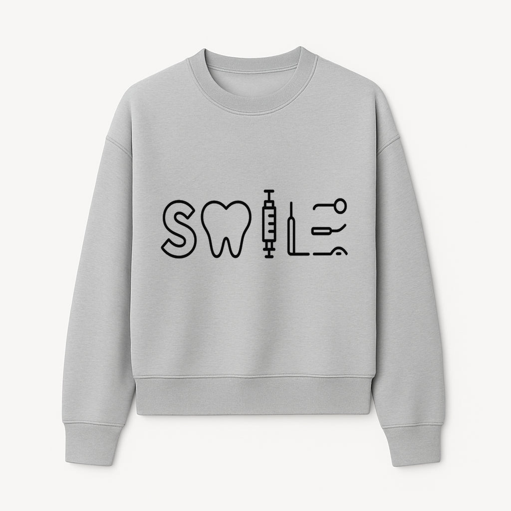 Dental Care Smile Wall Art Tooth, Syringe, and Tools Graphic Print for Dental Office or Home Decor - Sweatshirt 1758250140298.jpg