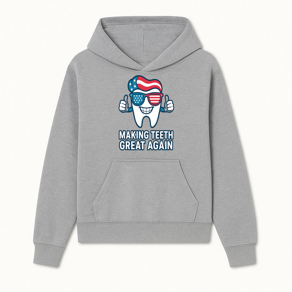 Making Teeth Great Again Funny Dental Tooth Graphic Tee for Dentists and Dental Humor Lovers - Hoodie 1758250140312.jpg