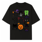 Halloween Tooth Characters Stickers | Cute Spooky Dental Themed Decor | Ghosts, Pumpkins, Skulls, and Mummies Design - T-shirt 1758250140433.jpg
