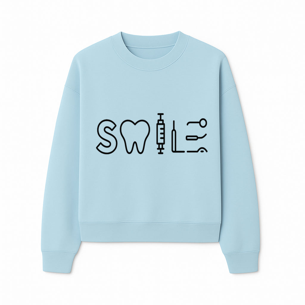 Dental Care Smile Wall Art Tooth, Syringe, and Tools Graphic Print for Dental Office or Home Decor - Sweatshirt 1758250140443.jpg
