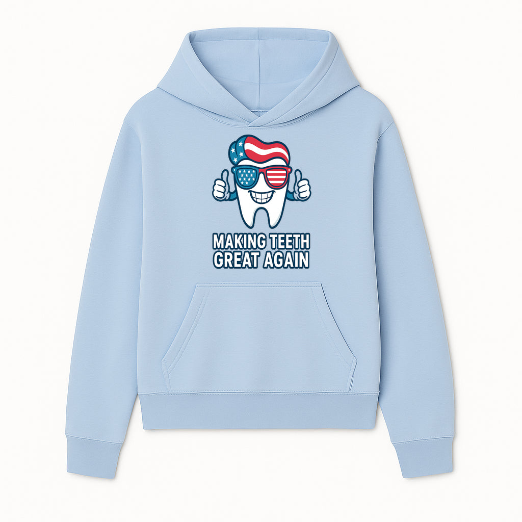 Making Teeth Great Again Funny Dental Tooth Graphic Tee for Dentists and Dental Humor Lovers - Hoodie 1758250140453.jpg
