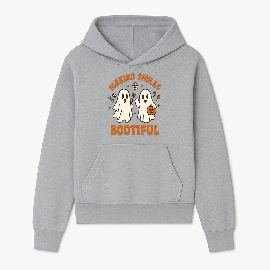 Cute Ghosts Halloween T-Shirt - Making Smiles Bootiful with Pumpkin & Flowers, Fun Fall Apparel for Kids & Adults - Hoodie 1758250140489.jpg