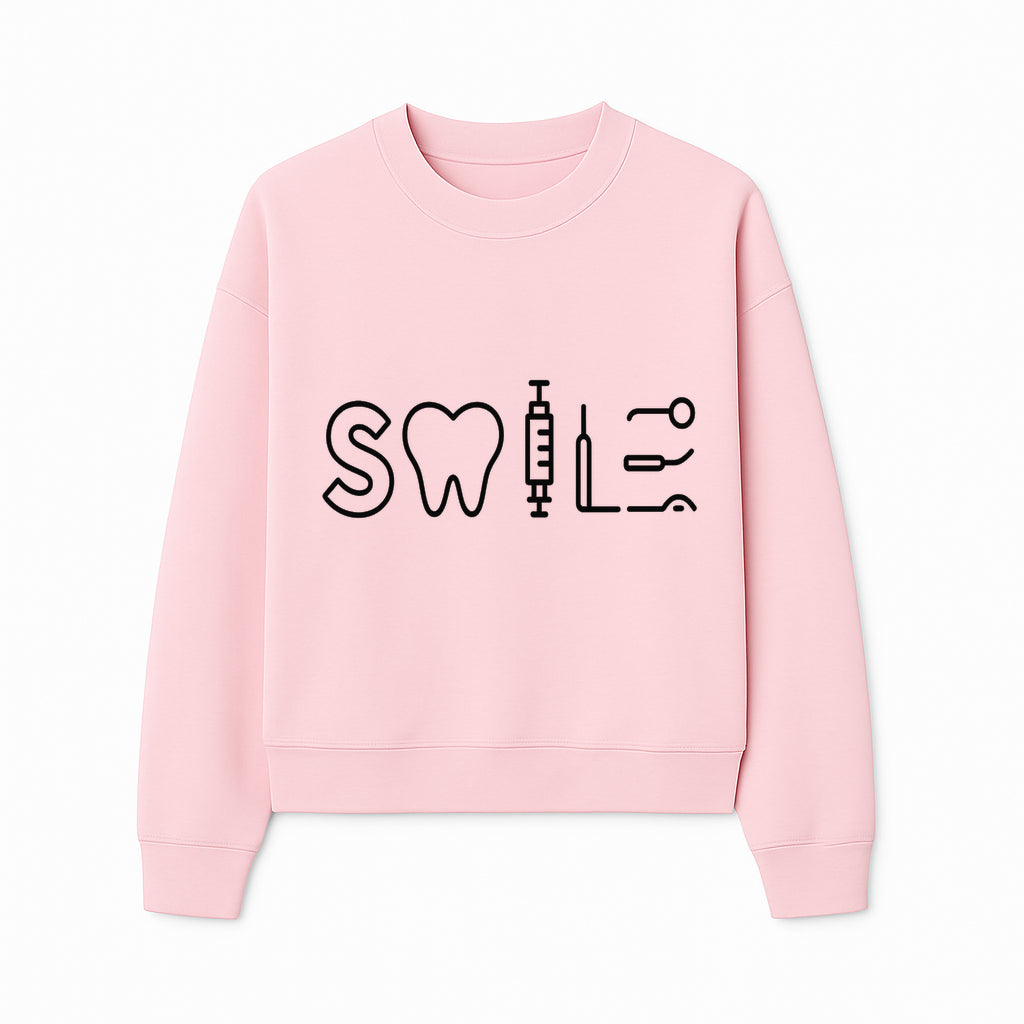 Dental Care Smile Wall Art Tooth, Syringe, and Tools Graphic Print for Dental Office or Home Decor - Sweatshirt 1758250140570.jpg