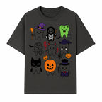 Halloween Tooth Characters Stickers | Cute Spooky Dental Themed Decor | Ghosts, Pumpkins, Skulls, and Mummies Design - T-shirt 1758250140577.jpg