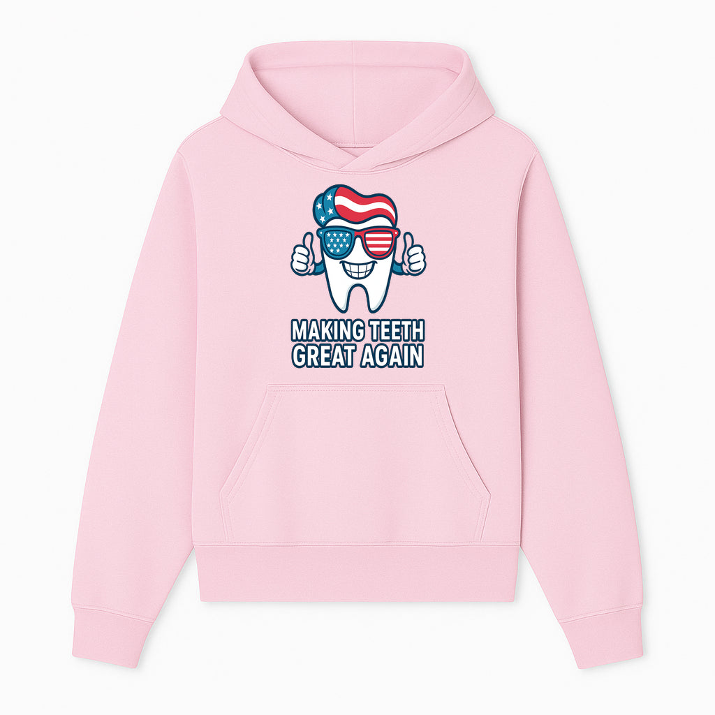 Making Teeth Great Again Funny Dental Tooth Graphic Tee for Dentists and Dental Humor Lovers - Hoodie 1758250140583.jpg