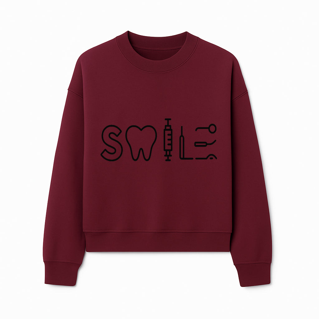 Dental Care Smile Wall Art Tooth, Syringe, and Tools Graphic Print for Dental Office or Home Decor - Sweatshirt 1758250140735.jpg