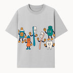 Dental Care Cartoon Characters Sticker Set - Fun Toothbrush, Toothpaste, and Tooth Designs for Kids' Bathroom Decor - T-shirt 1758250140944.jpg
