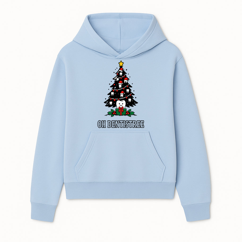 Funny Oh Dentistre Christmas Tree Teeth Graphic Tee - Cute Dental Holiday Shirt for Dentists, Hygienists, and Tooth Lovers - Hoodie 1758250140999.jpg