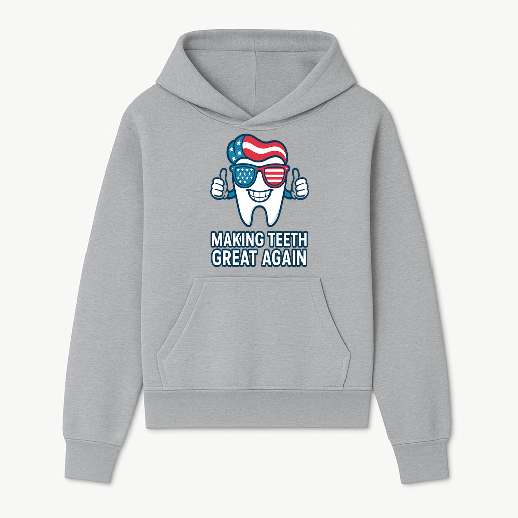 Making Teeth Great Again Funny Dental Tooth Graphic Tee for Dentists and Dental Humor Lovers - Hoodie 1758250141208.jpg