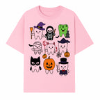 Halloween Tooth Characters Stickers | Cute Spooky Dental Themed Decor | Ghosts, Pumpkins, Skulls, and Mummies Design - T-shirt 1758250141240.jpg