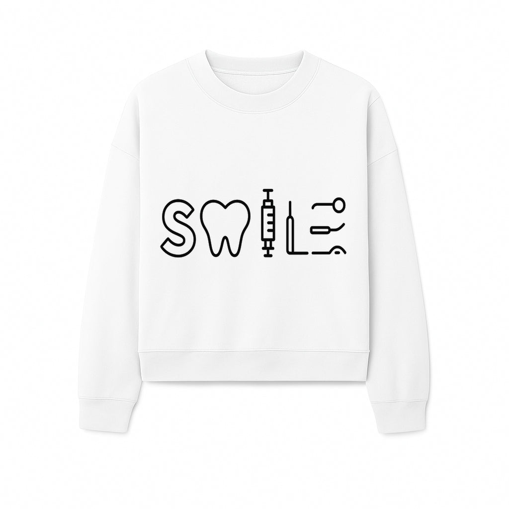 Dental Care Smile Wall Art Tooth, Syringe, and Tools Graphic Print for Dental Office or Home Decor - Sweatshirt 1758250141327.jpg