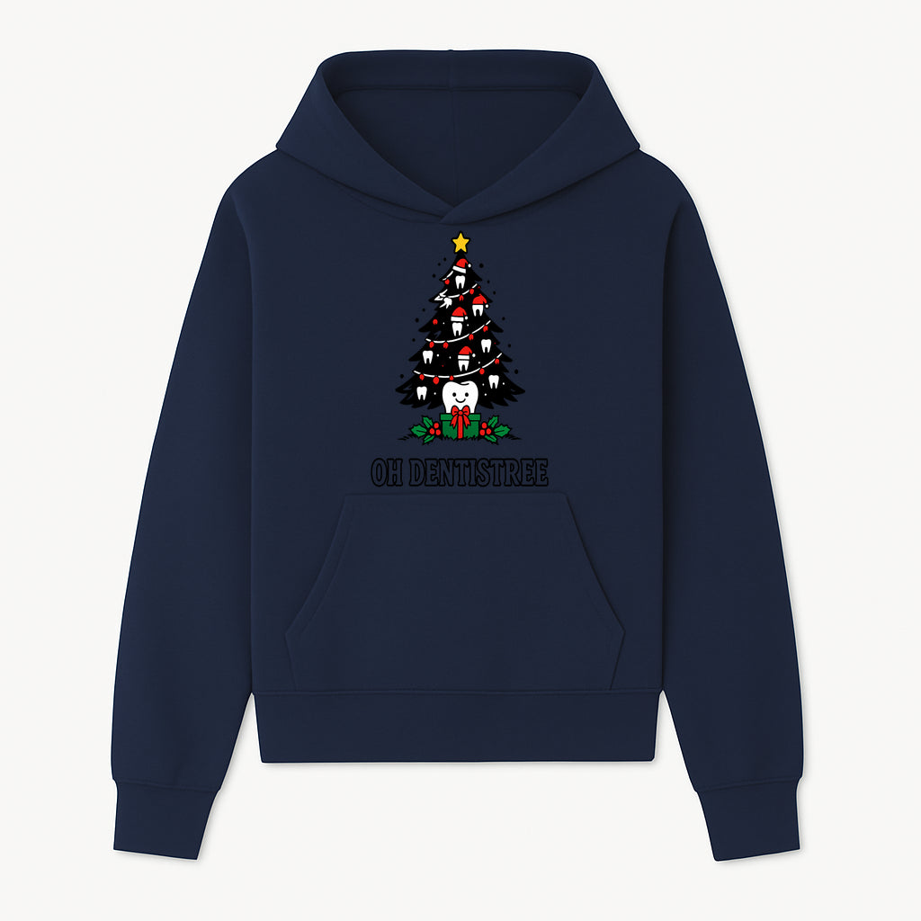 Funny Oh Dentistre Christmas Tree Teeth Graphic Tee - Cute Dental Holiday Shirt for Dentists, Hygienists, and Tooth Lovers - Hoodie 1758250141439.jpg