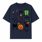 Halloween Tooth Characters Stickers | Cute Spooky Dental Themed Decor | Ghosts, Pumpkins, Skulls, and Mummies Design - T-shirt 1758250141549.jpg