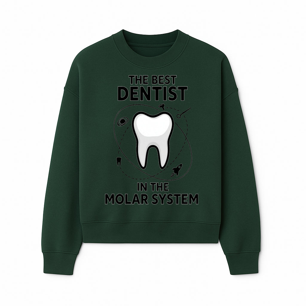 Best Dentist in the Molar System Dental Humor T-Shirt - Space-Themed Tooth Graphic Apparel for Dentists and Dental Lovers - Sweatshirt 1758250141600.jpg