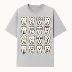 Cute Tooth Emoji Set - 16 Unique Tooth Faces for Dental Decor, Stickers, or Gifts - Happy, Sad, Cool, Funny Expressions - T-shirt 1758250141634.jpg