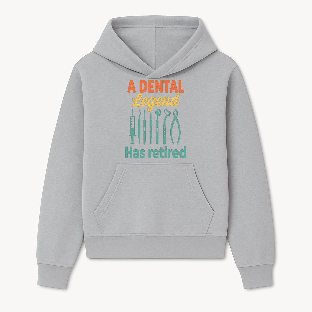 Personalized Retirement Gift for Dentist - A Dental Legend Has Retired Wall Art with Dental Tools Design, Unique Decor - Hoodie 1758250141716.jpg