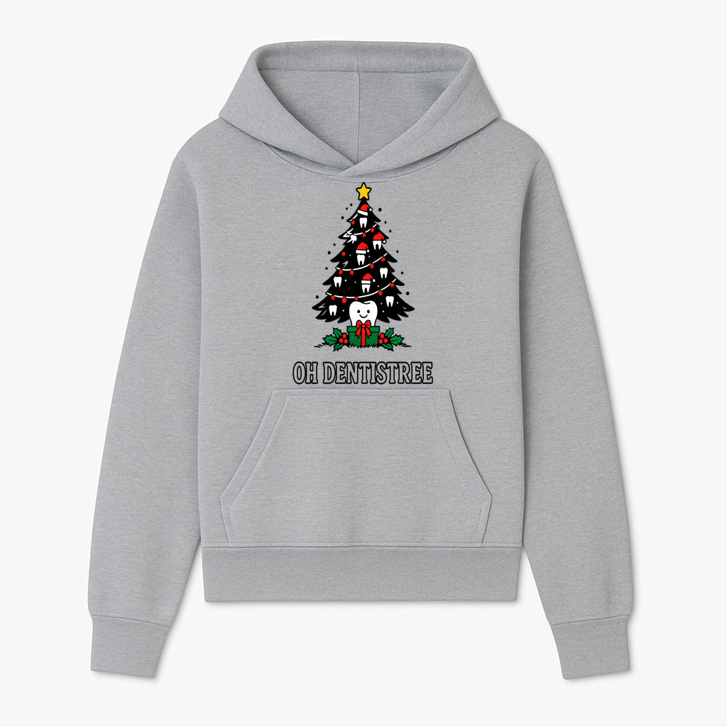 Funny Oh Dentistre Christmas Tree Teeth Graphic Tee - Cute Dental Holiday Shirt for Dentists, Hygienists, and Tooth Lovers - Hoodie 1758250141751.jpg