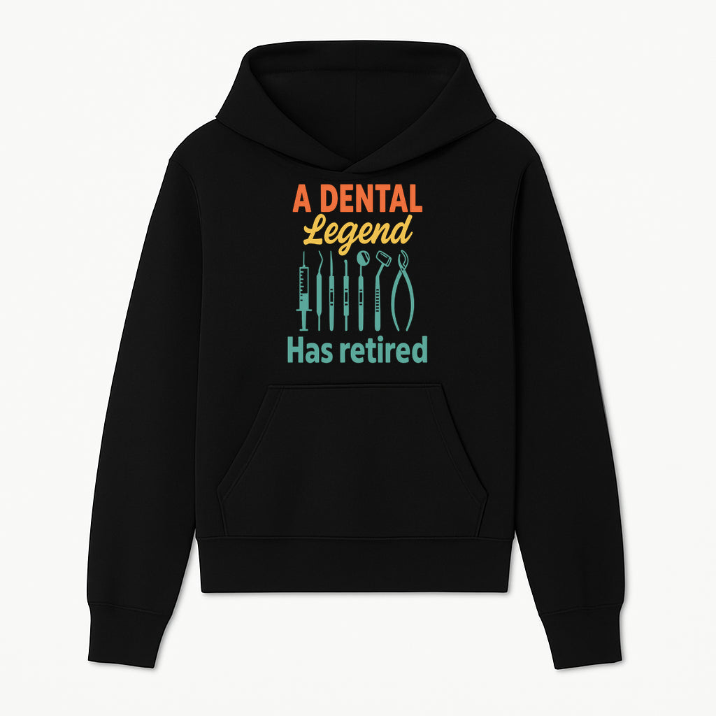 Personalized Retirement Gift for Dentist - A Dental Legend Has Retired Wall Art with Dental Tools Design, Unique Decor - Hoodie 1758250141877.jpg