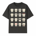 Cute Tooth Emoji Set - 16 Unique Tooth Faces for Dental Decor, Stickers, or Gifts - Happy, Sad, Cool, Funny Expressions - T-shirt 1758250141955.jpg