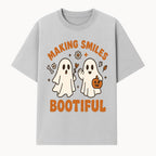 Cute Ghosts Halloween T-Shirt - Making Smiles Bootiful with Pumpkin & Flowers, Fun Fall Apparel for Kids & Adults - T-shirt 1758250142182.jpg