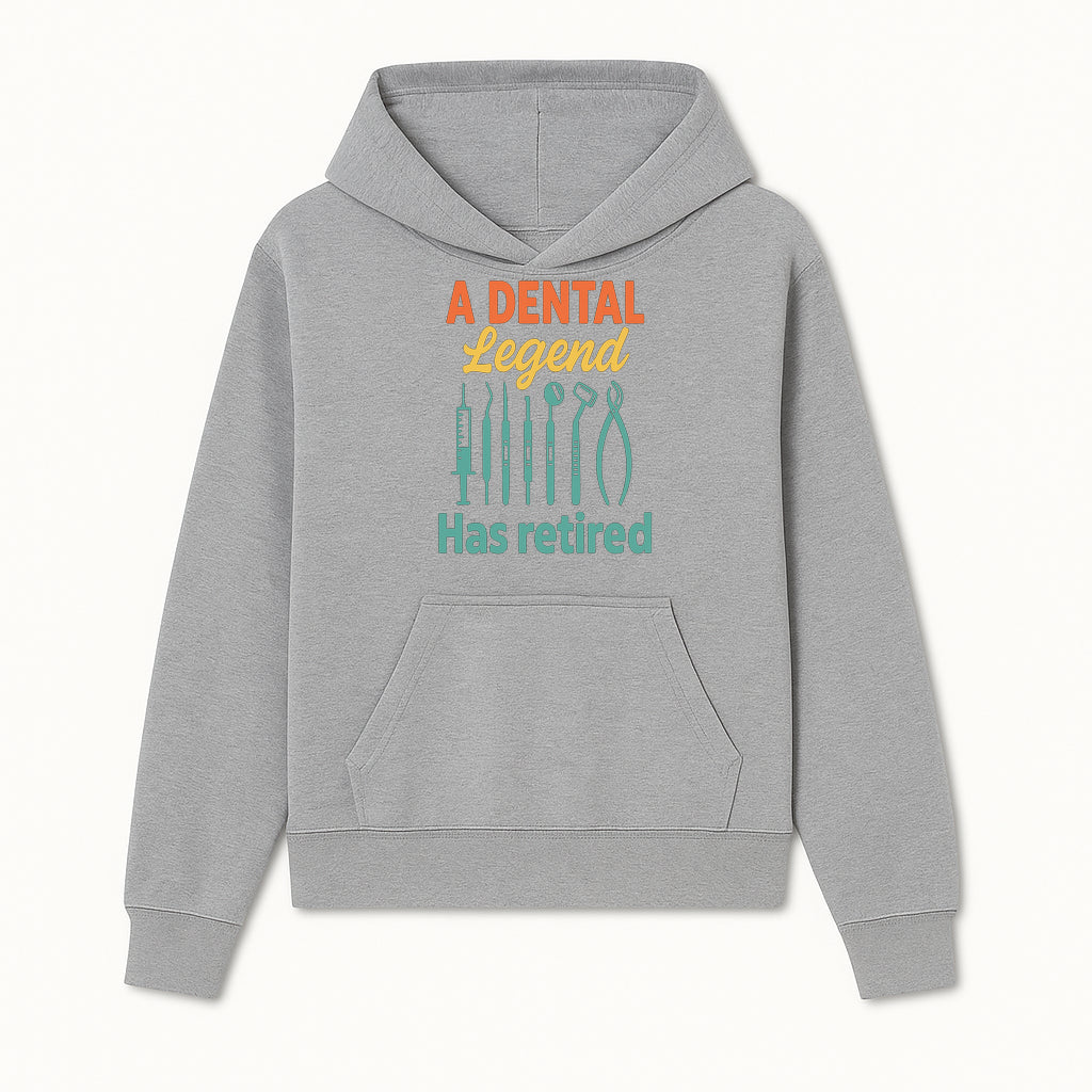 Personalized Retirement Gift for Dentist - A Dental Legend Has Retired Wall Art with Dental Tools Design, Unique Decor - Hoodie 1758250142402.jpg