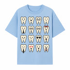 Cute Tooth Emoji Set - 16 Unique Tooth Faces for Dental Decor, Stickers, or Gifts - Happy, Sad, Cool, Funny Expressions - T-shirt 1758250142424.jpg