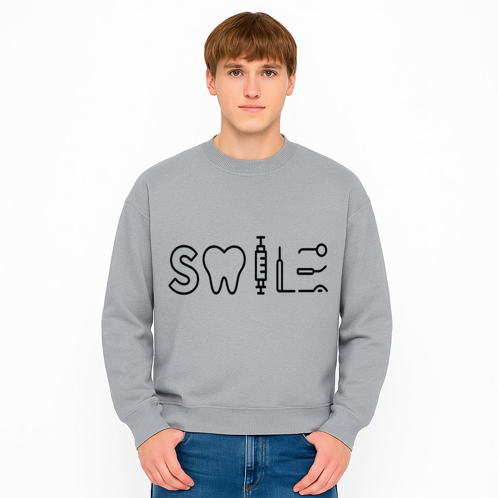 Dental Care Smile Wall Art Tooth, Syringe, and Tools Graphic Print for Dental Office or Home Decor - Sweatshirt 1758250142466.jpg
