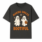 Cute Ghosts Halloween T-Shirt - Making Smiles Bootiful with Pumpkin & Flowers, Fun Fall Apparel for Kids & Adults - T-shirt 1758250142524.jpg