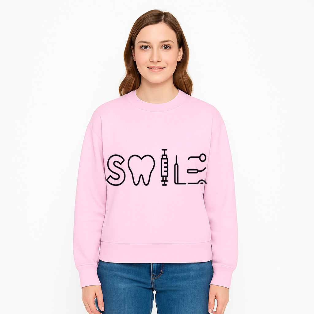 Dental Care Smile Wall Art Tooth, Syringe, and Tools Graphic Print for Dental Office or Home Decor - Sweatshirt 1758250142623.jpg