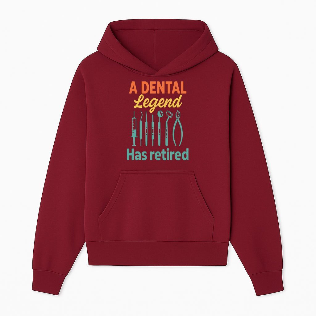 Personalized Retirement Gift for Dentist - A Dental Legend Has Retired Wall Art with Dental Tools Design, Unique Decor - Hoodie 1758250142885.jpg