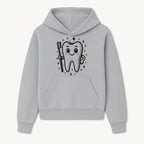 Cute Tooth Character with Toothbrush and Sparkles, Kids Dental Hygiene Art Print, Adorable Tooth Decor for Children's Room - Hoodie 1758250143037.jpg